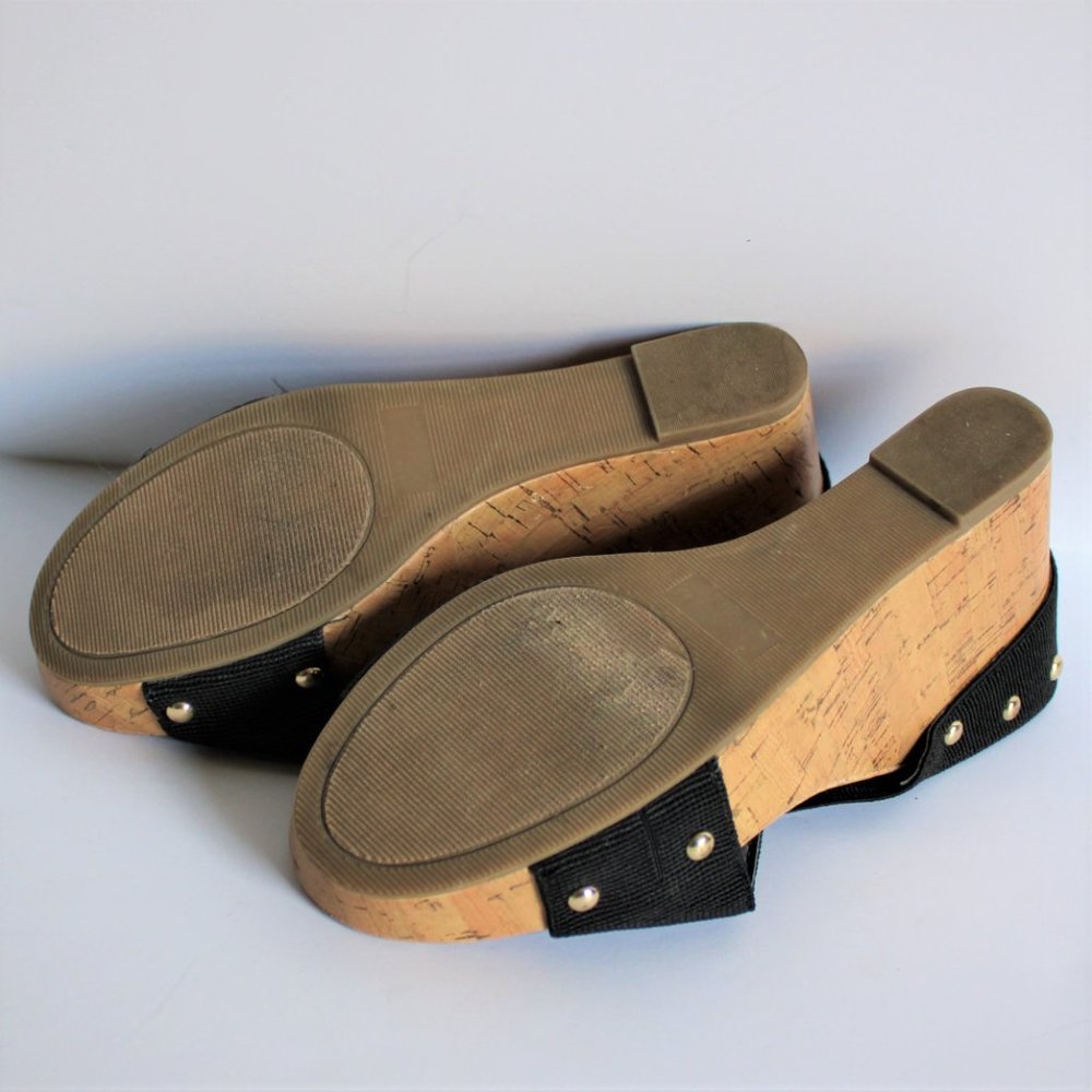 Madden Girl black crisscross strap wedge sandals - Picture 8 of 8